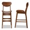 Baxton Studio Katya Mid-Century Modern Walnut Brown Finished Wood 2-Piece Bar Stool Set 184-11643-Zoro - alternate 6